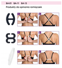 Klips ściągający ramiączka biustonosza Julimex BA-13