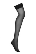 Czarne gładkie pończochy damskie Obsessive - S800