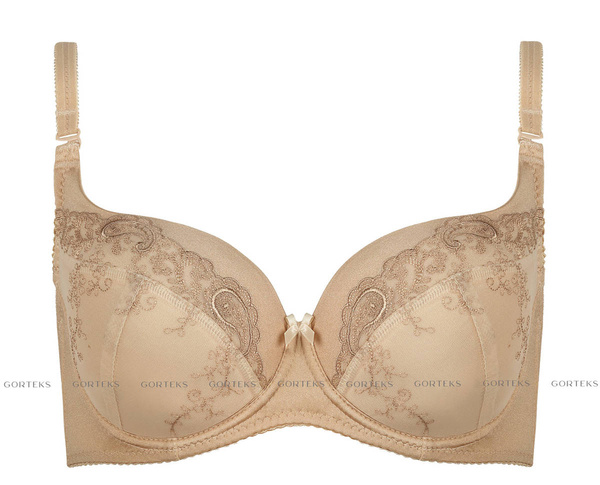 Usztywniany beżowy biustonosz Gorteks YVETTE/B4