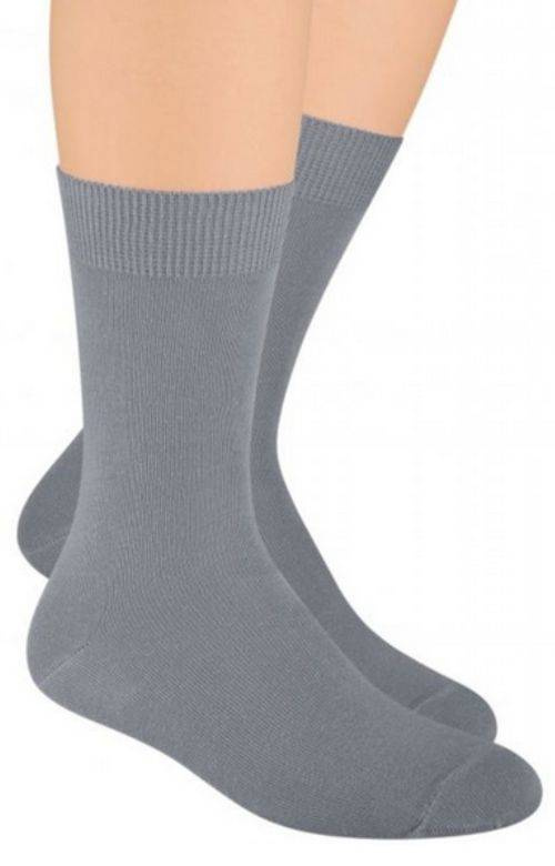 Skarpetki 100% bawełna Steven 055 dla kobiet i mężczyzn szare