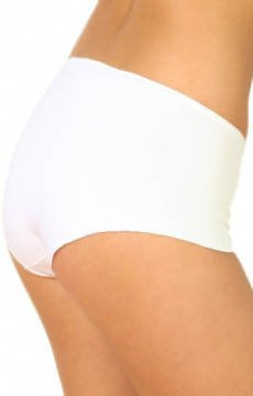 Bawełniane figi damskie Modo Nr 120 / laserowo cięte BIAŁE