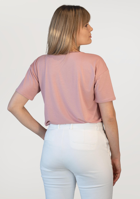 Luźna koszulka damska Babell PATTY RÓŻOWY