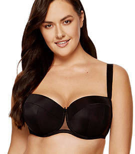 Usztywniany gładki czarny biustonosz Gorteks Zara/B4