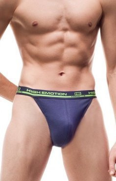 Granatowe stringi męskie Cornette HE