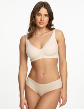 Beżowe bezszwowe figi Julimex  INFINITY CLASSIC