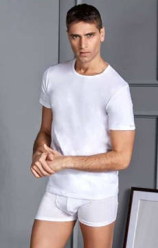 Biały T-shirt męski Pierre Cardin - Barcelona