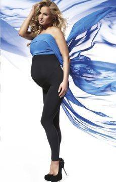 Ciepłe ciążowe legginsy Bas bleu Anabel z wysokim stanem