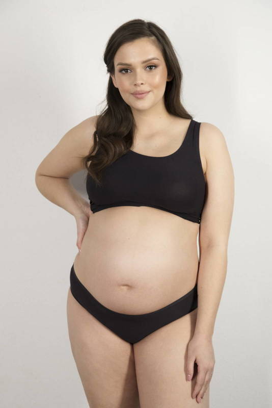 Czarne figi Julimex MAMA FLEXI-ONE ciążowe i po porodzie XS-XL
